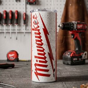 New Custom Milwaukee Tool 20oz Insulated Stainless Steel Tumbler